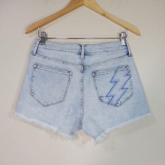 DRIFTWOOD Goldie High Rise Jeans SHORTS Size 27 Ziggy Stardust Denim NEW $128 - Picture 7 of 9